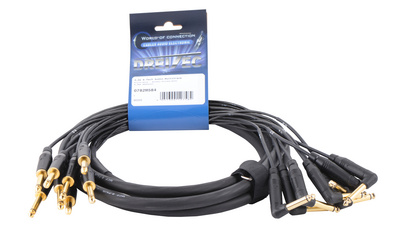 MTP 80 - 3,0 PA, hochwertiges Multicore, 8-fach Klinke --> Winkelklinke, Mono, Amphenol ACPM-GN auf ACPM-RN Stecker, 3,0m Spliss-Länge 40