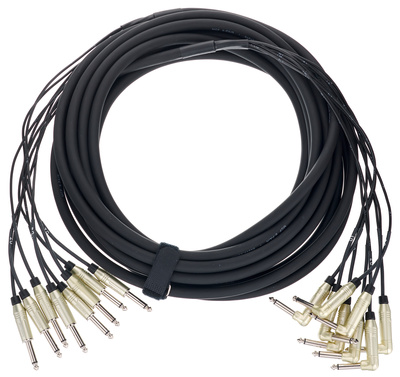 MTP 80 - 10,0 PA, hochwertiges Multicore, 8-fach Klinke --> Winkelklinke, Mono, Amphenol ACPM-GN auf ACPM-RN Stecker, Spliss-Länge 40 cm,