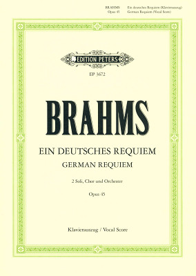 Edition Peters Brahms Ein deutsches Requiem klasikinio vokalo natų literatūra