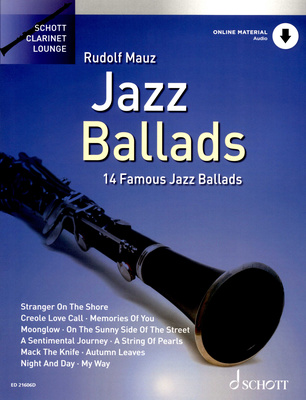 Schott Jazz Ballads klarneto dainų rinkinys