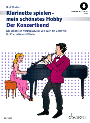 Schott Klarinette Hobby Konzertband dainų rinkinys klarnetui