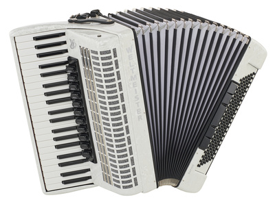 Weltmeister Saphir 41/120/IV115 White pianinis akordeonas