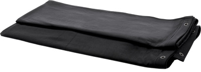 Stairville Curtain 300g/m² 3.0x6.0m Bk paruoštas naudojimui moltonas