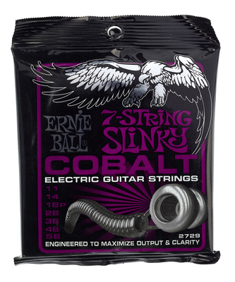 Ernie Ball 2729 7 stygų elektrinės gitaros stygos