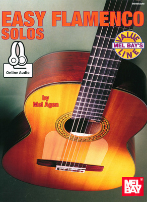 Mel Bay Easy Flamenco Solos akustinei gitarai dainų knyga 