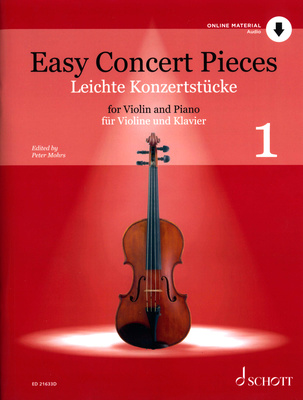 Schott Easy Concert Pieces Violin 1 smuiko natos