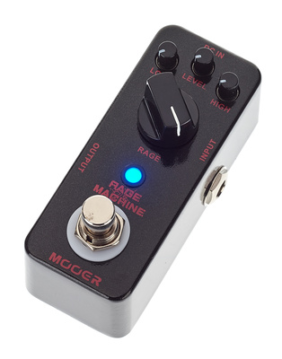 B-Stock, Mooer Rage Machine, E-Gitarren-Effekt, Heavy Metal Distortion, Regler für: Rage, Low, Level und High; Klinkenein- und Ausgang, Status LED,