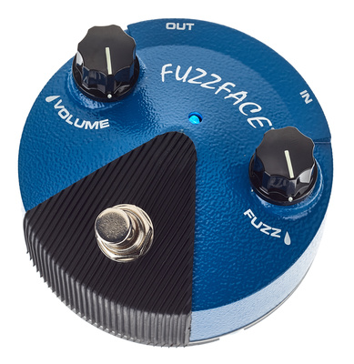 Silicon Fuzz Face Mini Blue, Fuzz-Effektpedal für E-Gitarre, Silizium-Transistoren wie in einem Fuzz der 70er Jahre, legendäre Fuzz Face