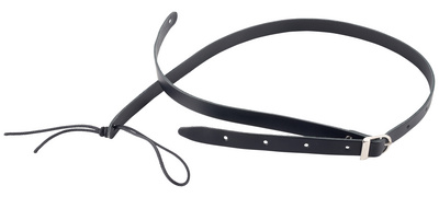 Harley Benton Mandolin Leather Strap Black mandolinos diržas  