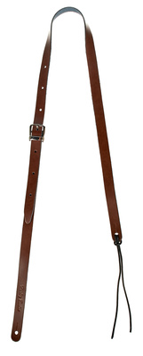 Harley Benton Mandolin Leather Strap Brown odinis diržas mandolinai