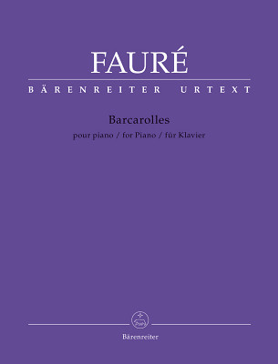 Bärenreiter Fauré Barcarolles klasikinė fortepijono literatūra