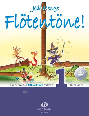 Holzschuh Verlag Jede Menge Flötentöne 1 Alt DL mokomoji medžiaga fleitai