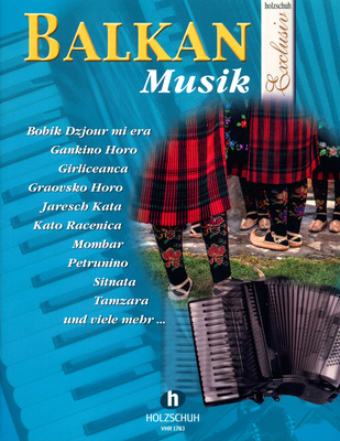 Holzschuh Verlag Balkanmusik akordeono natų knyga  