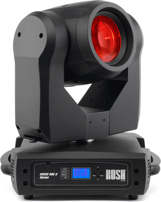 Rush MH 3 Beam. Moving Head mit äußerst scharfen Beam und extremer Leistung, Goborad, 7 Step Iris und Farbrad. Der RUSH MH 3 ist das