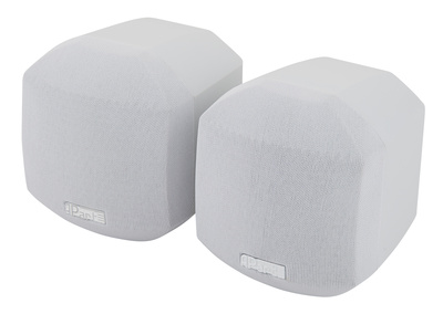 MASK2-W White, Miniatur Wandlautsprecher, 2,5"" Fullrange Lautsprecher, 8Ohm, 120 Hz - 20 kHz, 50 Watt, inkl. Montagehalterung, IP 50 Bewertung,