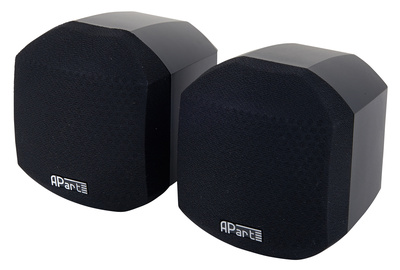 MASK2-BL Schwarz, Miniatur Wandlautsprecher, 2,5"" Fullrange Lautsprecher, 8Ohm, 120 Hz - 20 kHz, 50 Watt, inkl. Montagehalterung, IP 50