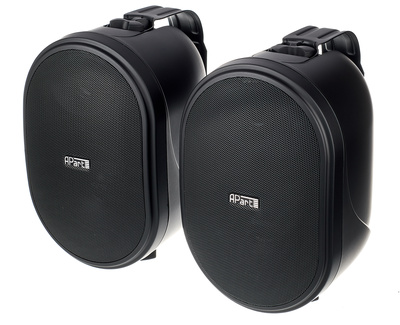 OVO5-BL Schwarz, Wandlautsprecher mit 5"" Tiefton und 1"" Hochtöner, 80 Watt, 8 Ohm, Frequenzgang: 70 Hz - 20 kHz, SPL (1W/1m): 91 dB, 110 dB