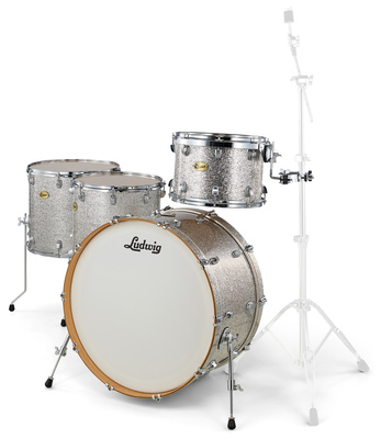 Centennial Zep Set LRC26ZX-SS, Centennial Serie Led Zeppelin Set 4pc Shell Set, Farbe: Silver Sparkle (SS), lackierte Sparkle Kessel,