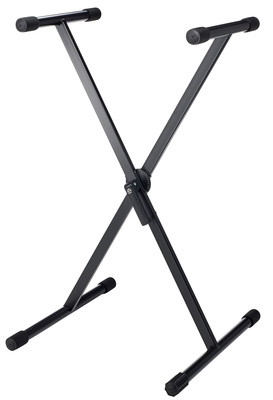 K&M 18930 Keyboardständer, X-Ständer aus Stahl für Stage Pianos, belastbar bis max. 50 kg, Auflageabstand 327 bis 789 mm, Auflagetiefe: 350 mm, Höhe: