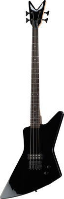 Metalman Z Classic Black, E-Bass, Linde Korpus, Verschraubter Ahorn Hals mit C-Shape Halsprofil, Walnuss Griffbrett, 22 Bünde, Pearl Dot
