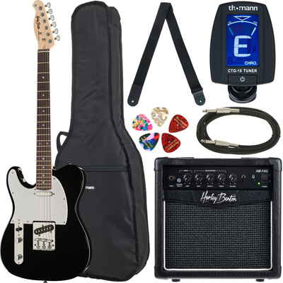 Harley Benton TE-20 BK Lefthand Std. 1 elektrinė gitara