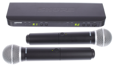 Shure BLX288/PG58 Combo S8 belaidis rankinis mikrofonas  