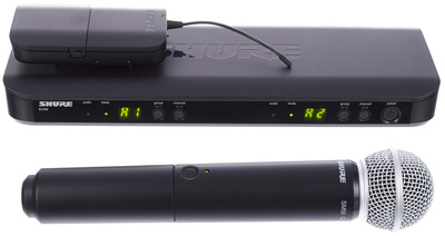 Shure BLX1288/SM58 Combo S8 belaidis mikrofonas su rankiniu mikrofonu