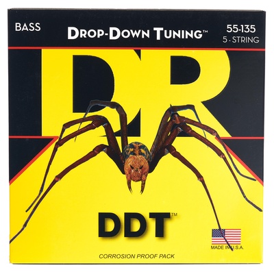 DR Strings Drop-Down Tuning DDT5-55 5-stygės elektrinės bosinės gitaros stygos