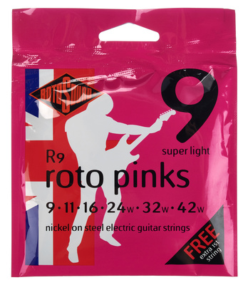 Rotosound R9 elektrinės gitaros stygos 009