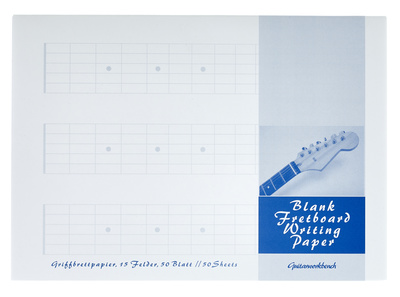 Quercus Blank Fretboard Notepad A5 natų sąsiuvinis  