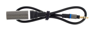 iLine Mono Output Adapter, Adapter von 3.5mm Stereo Miniklinke Stecker auf 6.3mm Klinke Buchse Mono, Länge: 30cm
