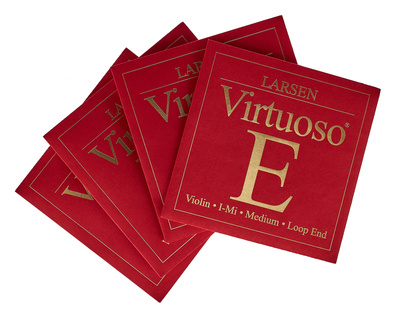 Virtuoso Set Medium mit E Schlinge, niedrige Spannung, hohes Klangvolumen, schnelle Ansprache, besonders leichte Spielbarkeit.