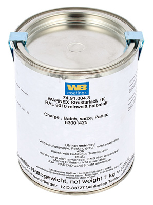 Warnex Structure Paint White 1Kg garsiakalbių dažai