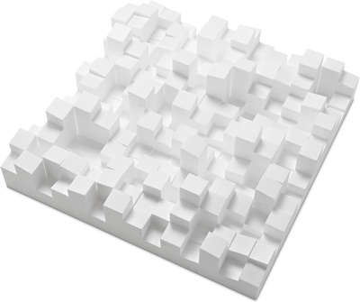 Multifuser DC2 white - 6er Set, Diffusor aus EPS (aufgeschäumtes Polystyrol), zur Optimierung der Raumakustik, kann mit wasserbassierten