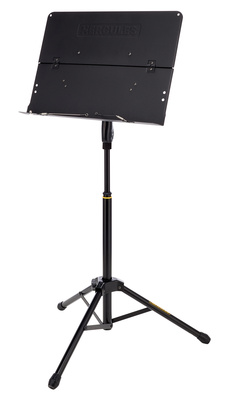 HCBS-408B Notenpult Quik-N-Ez: Orchesterpult mit faltbarer Notenpultplatte, Gesamthöhe max.ca.1.490 mm, Notenauflage 480 x 345 mm,