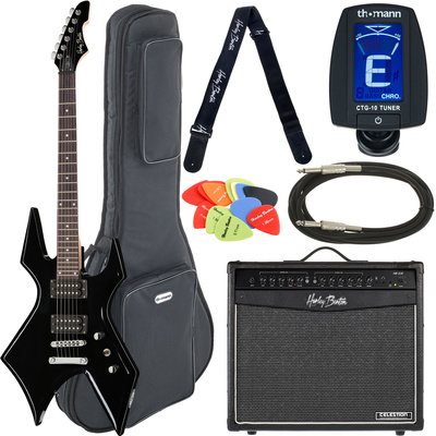 Harley Benton WL-20BK Rock Series Set 2 elektrinės gitaros komplektas