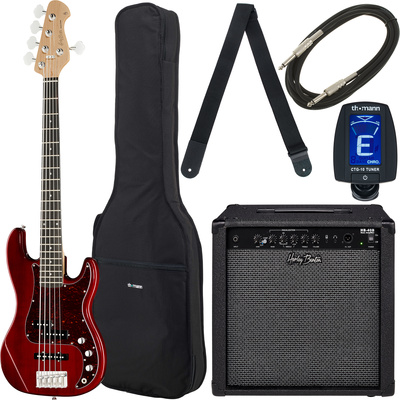Harley Benton PJ-5 HTR Deluxe Series Set 2 bosinės gitaros komplektas