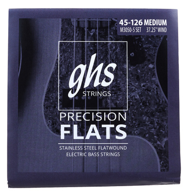 GHS 3050M/5 Flatwound plokščios elektrinės bosinės gitaros stygos