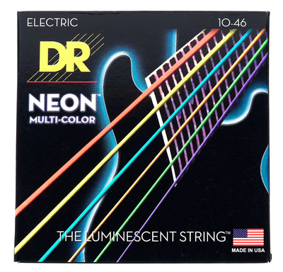 DR Strings Neon Multi NMCE-10 elektrinės gitaros stygos