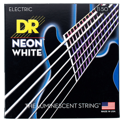 DR Strings Neon White NWE-11 pavienė elektrinės gitaros styga 011