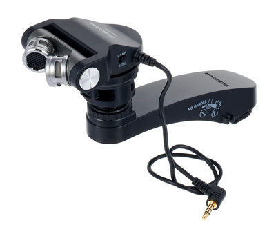 TM-2X, Stereo-Kondensator Kamera-Mikro, für Aufnahmen mit DSLR- oder DSLM-Kamera, Blitzschuh-Montage, um 180 Grad schwenkbar, Frequenzbereich: