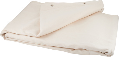 Stairville Curtain 500g/m² 4.0x3.0m kreminė scenos užuolaida