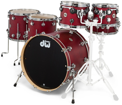 DW Satin Oil Rock Set Cherry SSC+ premium klasės būgnų komplektas