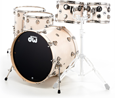 DW Satin Oil Set White Wash SSC+ premium būgnų komplektas