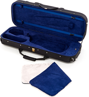 Tom & Will Classic Violakoffer BK, black, für Violen mit 42cm bzw. 16,5"" Korpuslänge, leichter Violinkoffer mit Rucksackriemen, Tragegriffen und