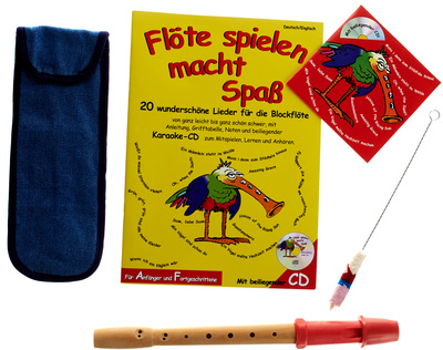 Streetlife Music Soprano Recorder Set Red sopraninė fleituta