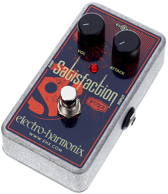 Satisfaction, E-Gitarreneffekt, Fuzz, Regler für: Volume und Attack, True Bypass, Maße in mm: (BxTxH) 70x115x57, Stromversorgung mit