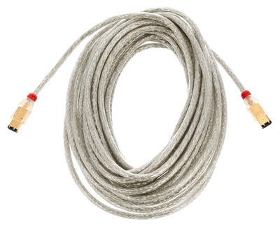 Premium Firewire Kabel 6/6, 10 Meter, Stecker: 6pin auf 6pin, doppelt geschirmt, IEEE 1394a-, iLink- und DV-kompatibel, Kabelmaterial kompatibel