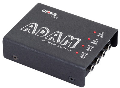 Adam Link, 700mA Netzteil mit 4 Ausgängen für Effekt Pedale Pedale, 4 isolierte Ausgänge mit 9 oder 12V, Ausgang 1-2: 9 oder 12V DC / 100mA