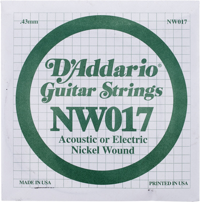 Daddario NW017 pavienė gitara styga